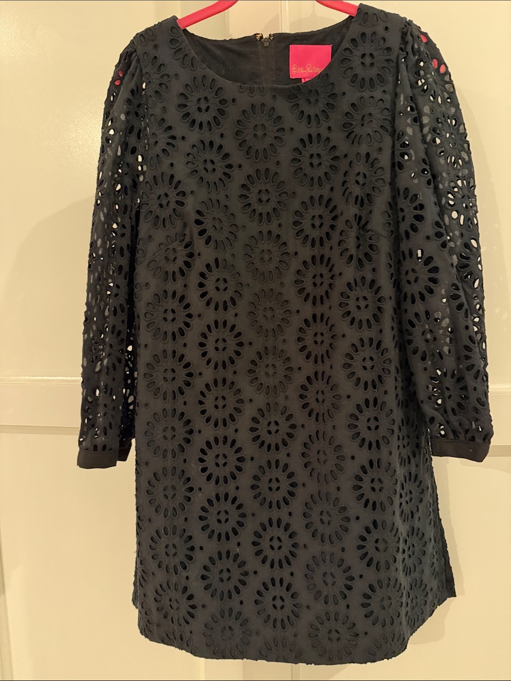 Lilly Pulitzer Black Eyelet Shift romper sz10